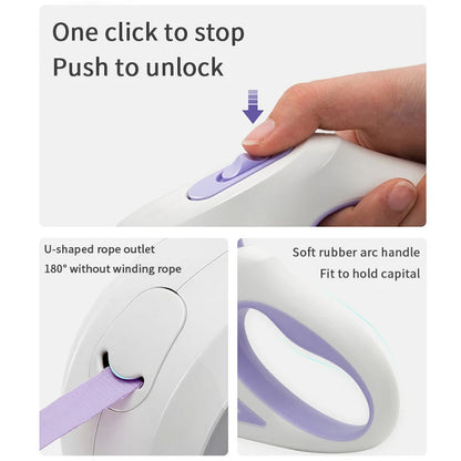 Retractable Dog Leash 3M/5M – LED - Novusyes