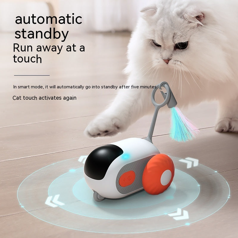 Remote Cat Toy Car – USB Rechargeable, Interactive & Self-Moving Fun