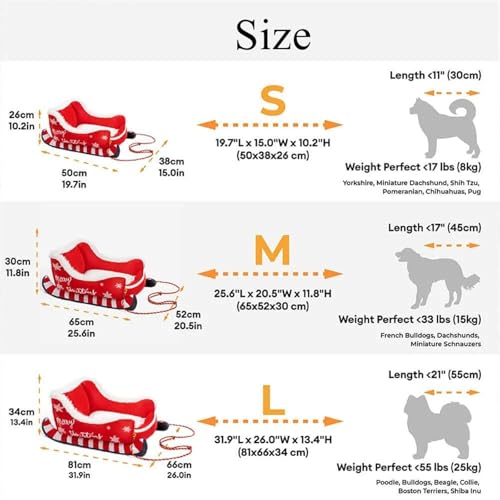Size chart for dog boots with measurements and corresponding dog breeds.