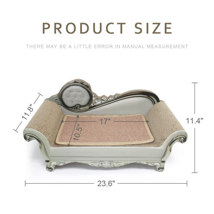 Novusyes Cat Scratcher Sofa Bed – Luxury Corrugated Cardboard Lounge with Mat