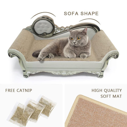 Novusyes Cat Scratcher Sofa Bed – Luxury Corrugated Cardboard Lounge with Mat