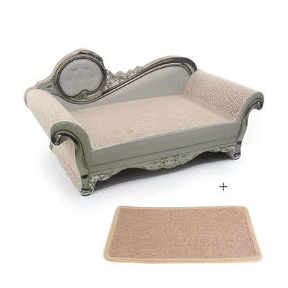 Novusyes Cat Scratcher Sofa Bed – Luxury Corrugated Cardboard Lounge with Mat