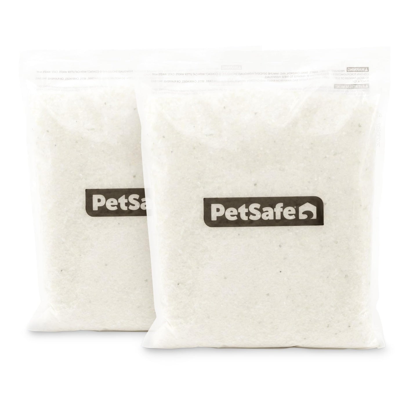 Two bags of PetSafe ScoopFree Crystal Cat Litter Refill – Fresh Scent, 2-Pack