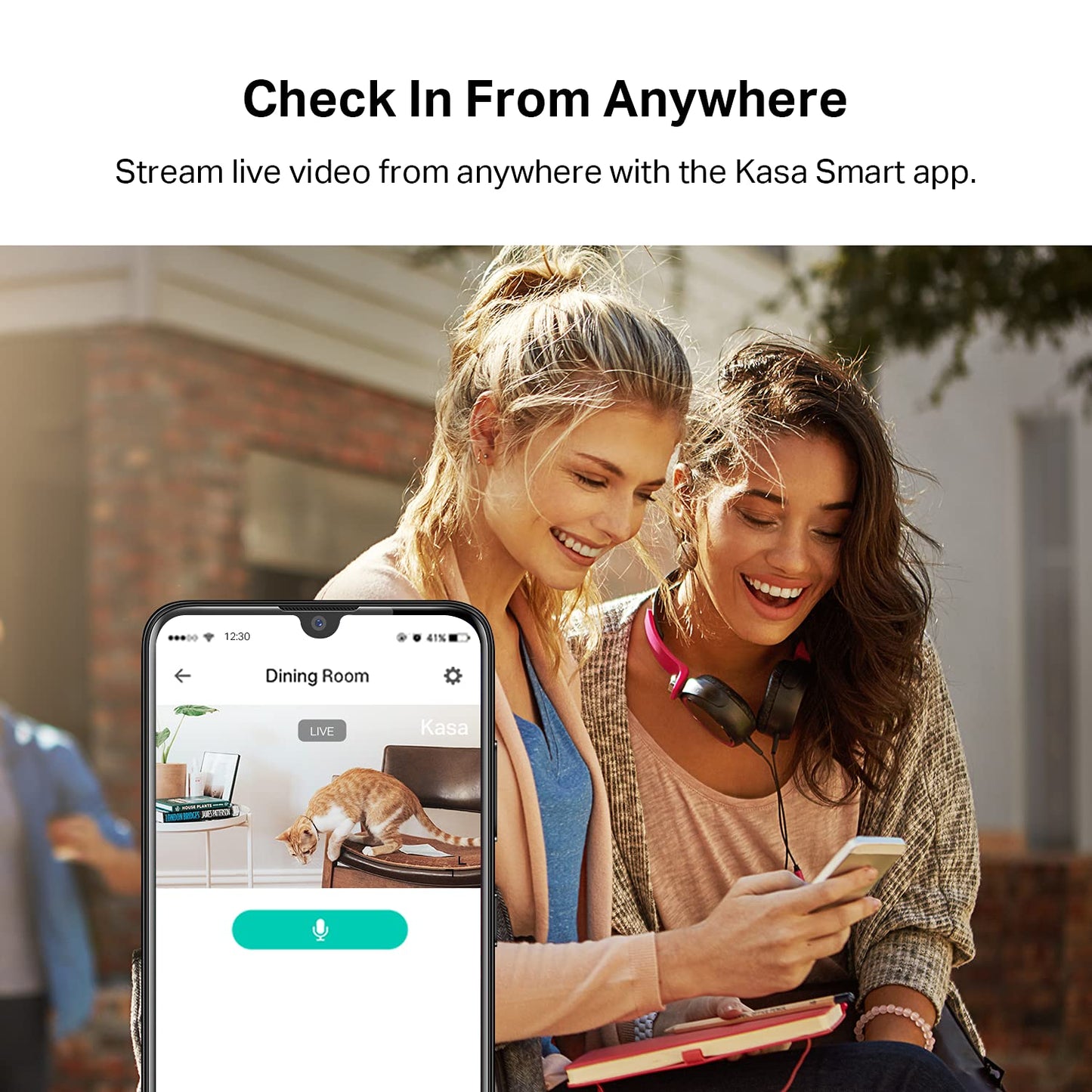 Kasa Indoor Pan/Tilt Smart Security Camera – 1080p HD, Night Vision, 2-Way Audio