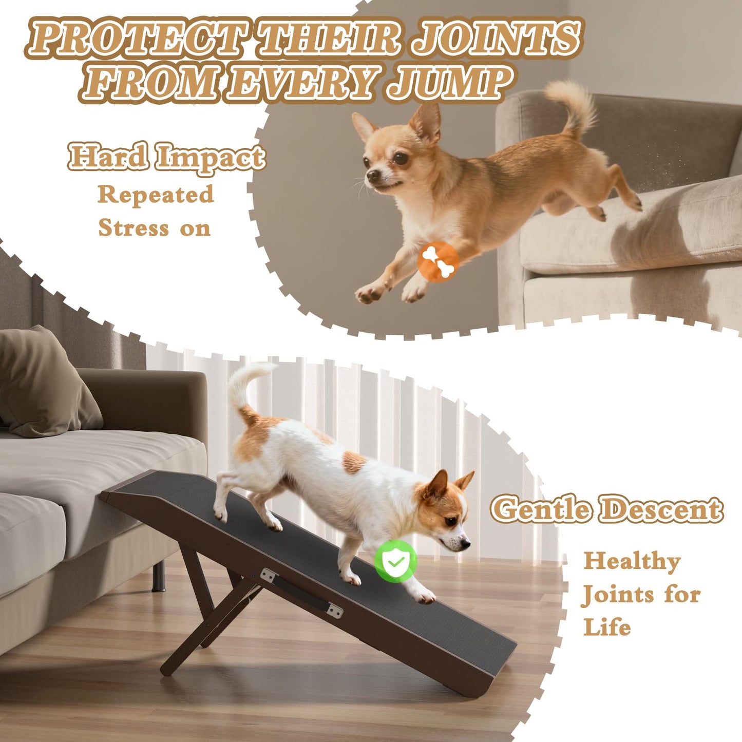 CouchDog Ramp for Couch – Adjustable, Non-Slip & Foldable