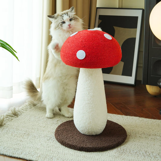 Mushroom Cat Scratcher – Cute Sisal Rope Scratching Post for Cats
