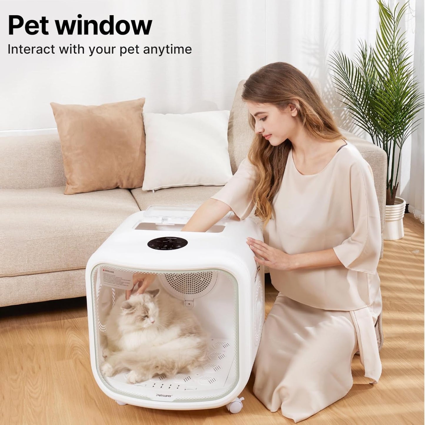 Automatic Pet Dryer Box 75L – Smart, Ultra-Quiet & Safe Drying for Cats & Small Dogs