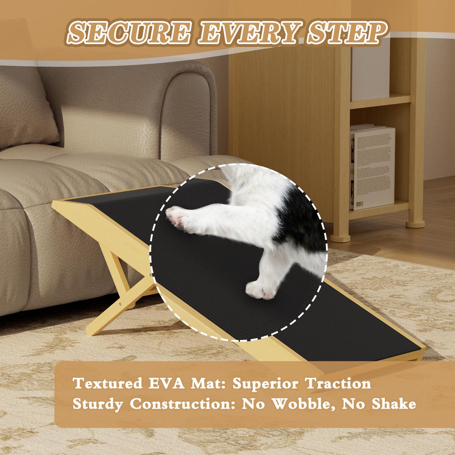 CouchDog Ramp for Couch – Adjustable, Non-Slip & Foldable