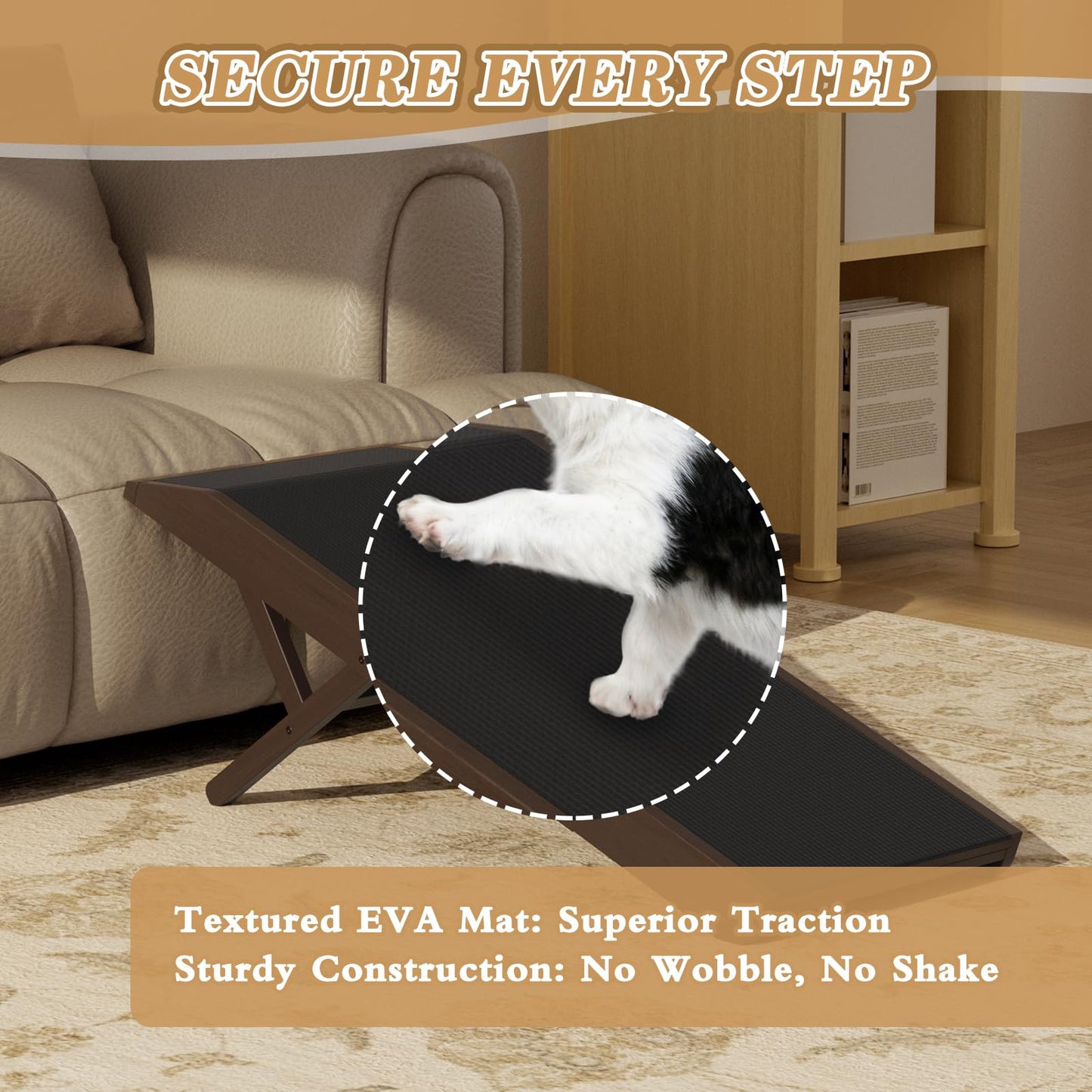 CouchDog Ramp for Couch – Adjustable, Non-Slip & Foldable
