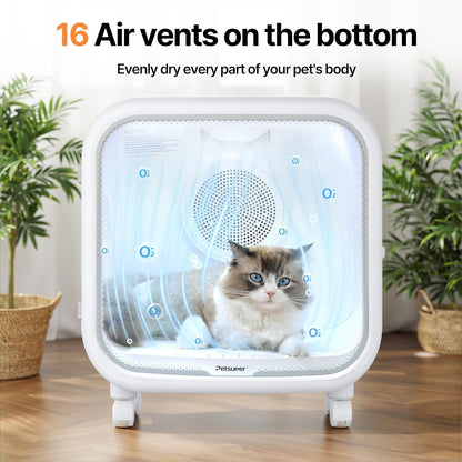 Automatic Pet Dryer Box 75L – Smart, Ultra-Quiet & Safe Drying for Cats & Small Dogs