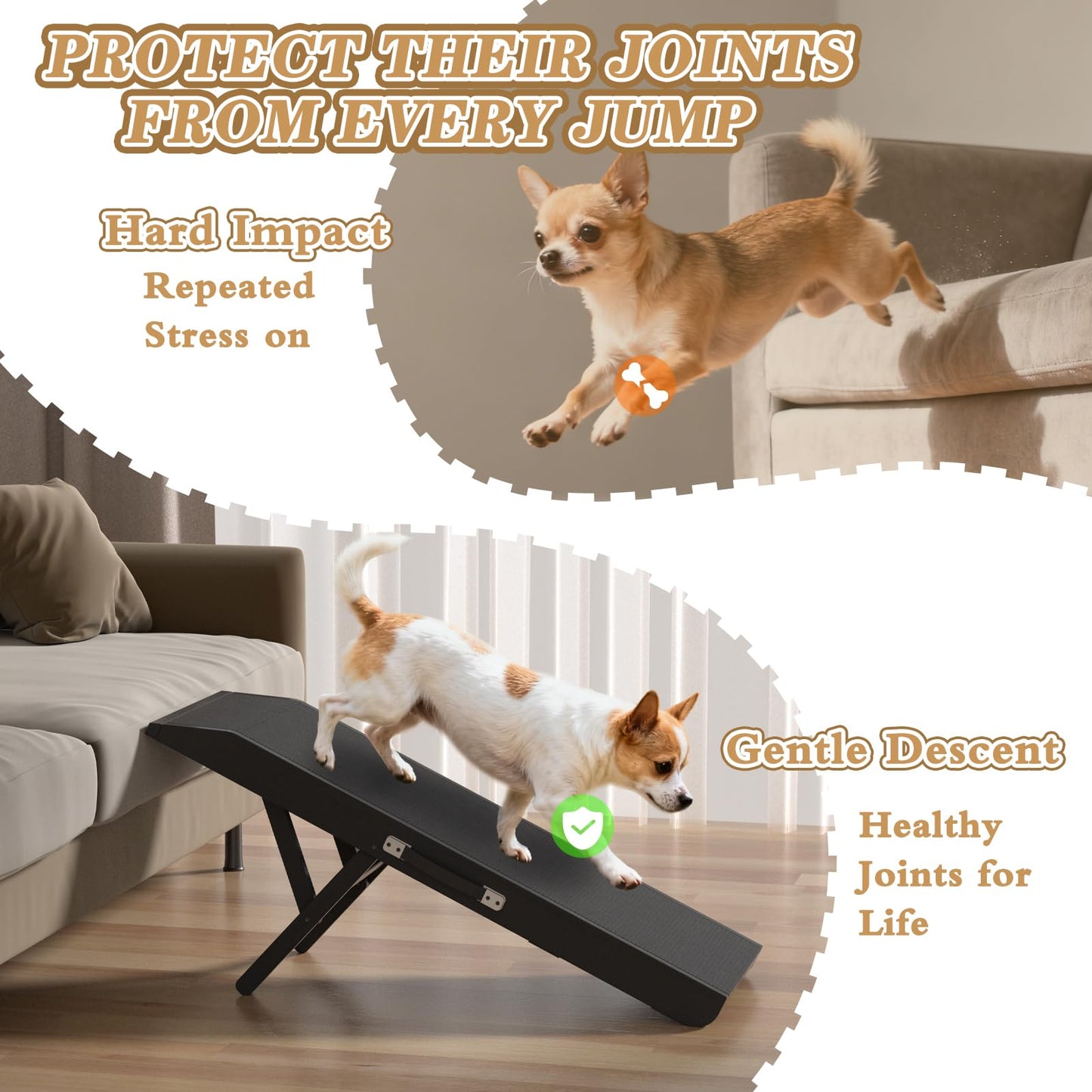 CouchDog Ramp for Couch – Adjustable, Non-Slip & Foldable