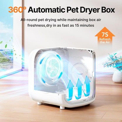 Automatic Pet Dryer Box 75L – Smart, Ultra-Quiet & Safe Drying for Cats & Small Dogs