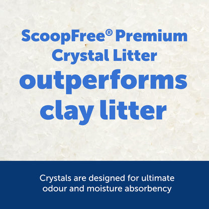 PetSafe ScoopFree Crystal Cat Litter Refill – Fresh Scent, 2-Pack, silica crystals for odor control.