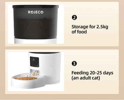 Smart Automatic Pet Feeder with App & Camera – For Cats and Small Dogs