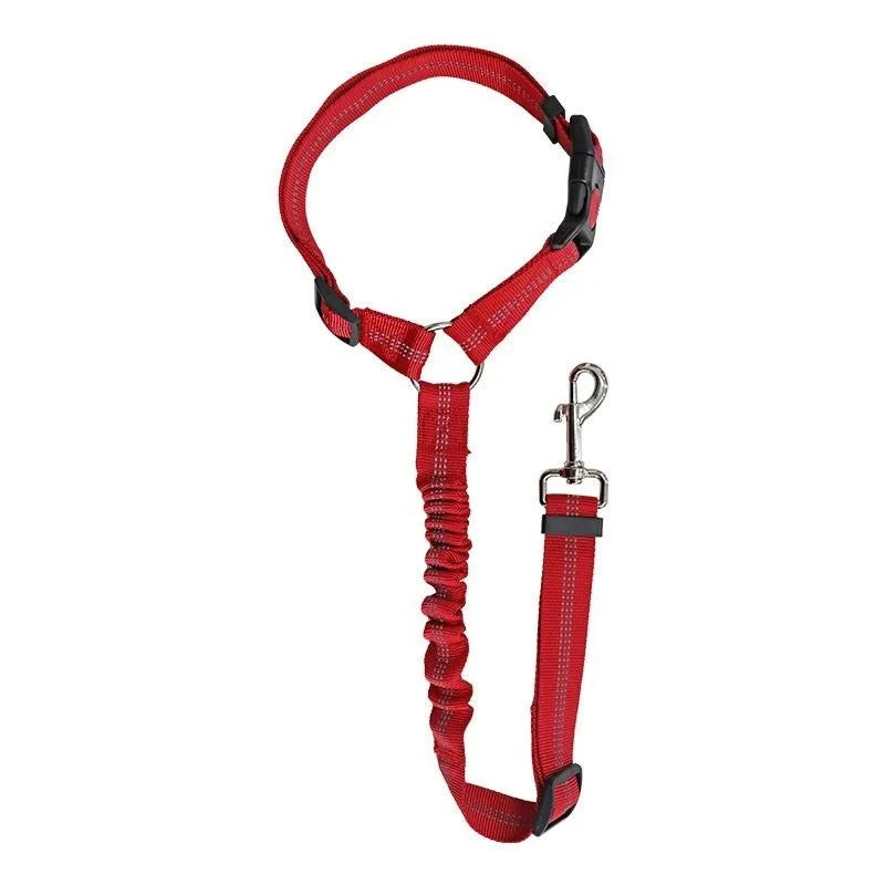 Dog Car Seat Belt – Adjustable Pet Safety Tether for Vehicle Travel & Harness Use