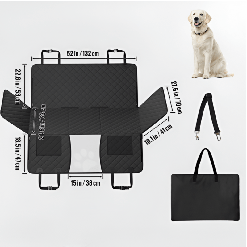 Back Seat Dog Hammock – Car Bed & Cover - Novusyes