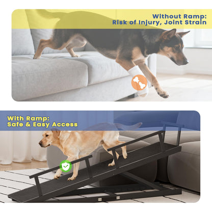 CouchDog Ramp for Couch – Adjustable, Non - Slip & Foldable - Novusyes