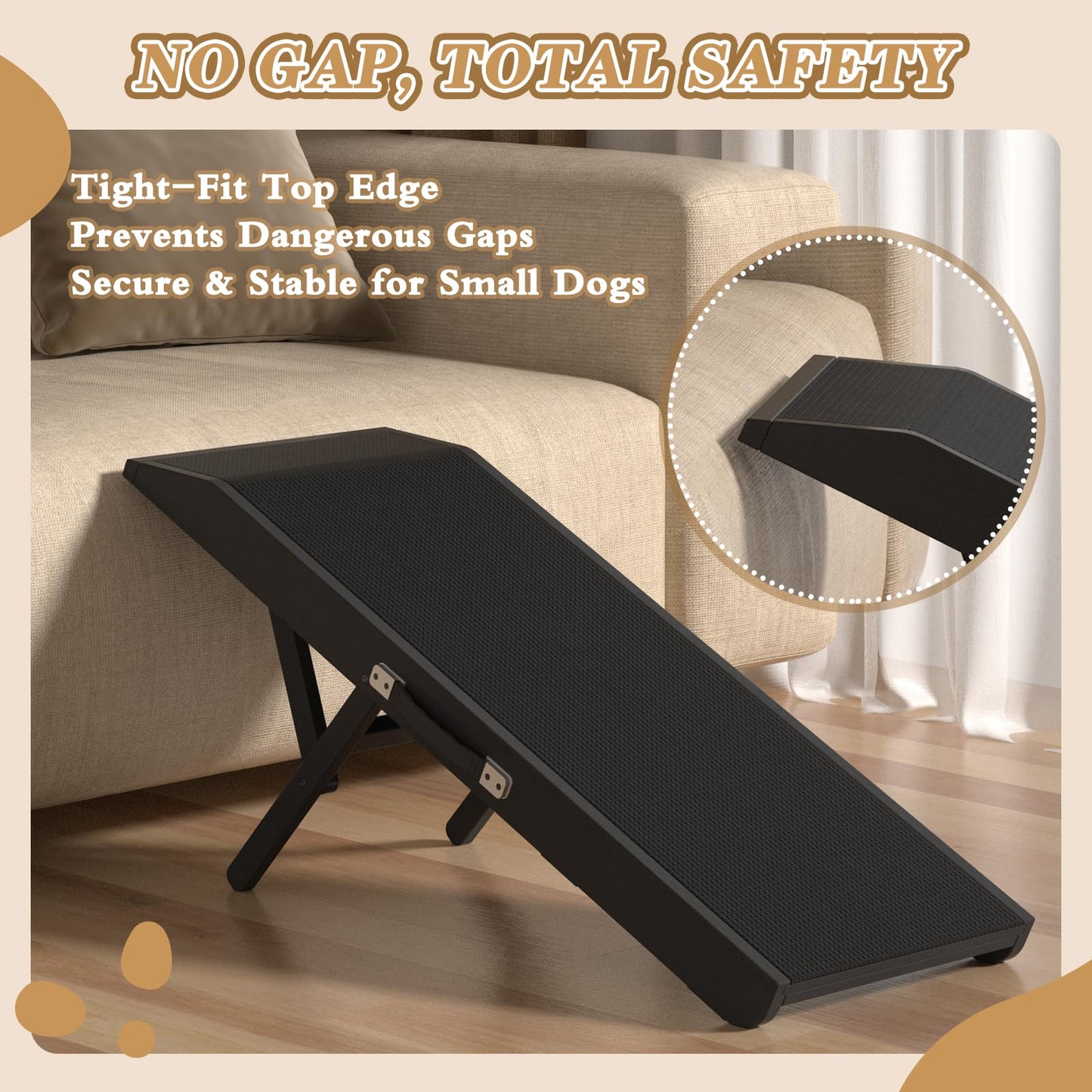 CouchDog Ramp for Couch – Adjustable, Non - Slip & Foldable - Novusyes