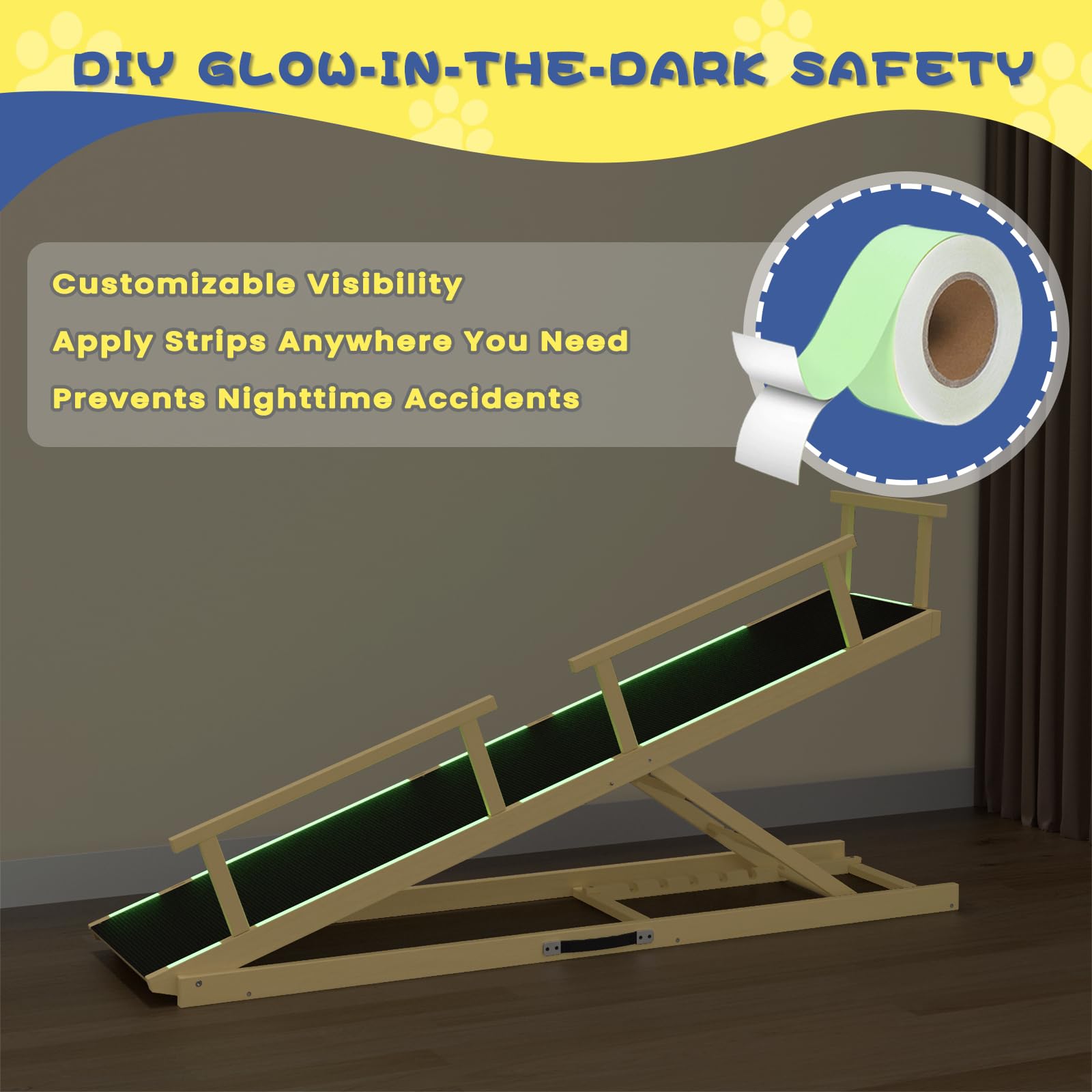 CouchDog Ramp for Couch – Adjustable, Non - Slip & Foldable - Novusyes