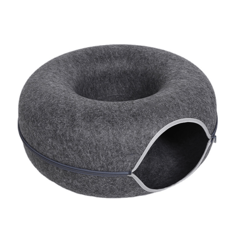 CozyPaws™ 2 - in - 1 Donut Cat Tunnel - Novusyes