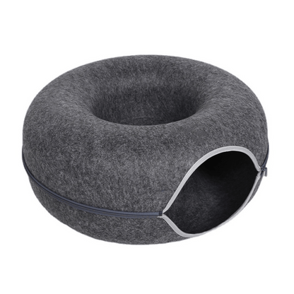 CozyPaws™ 2 - in - 1 Donut Cat Tunnel - Novusyes