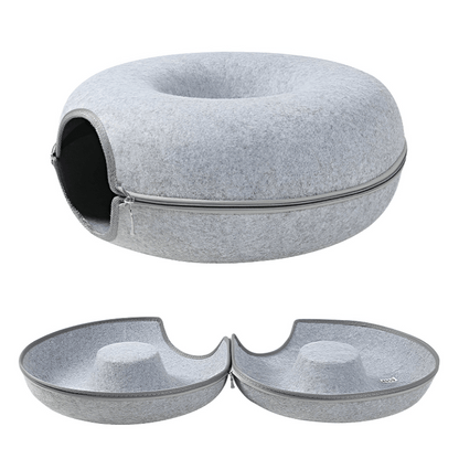 CozyPaws™ 2 - in - 1 Donut Cat Tunnel - Novusyes