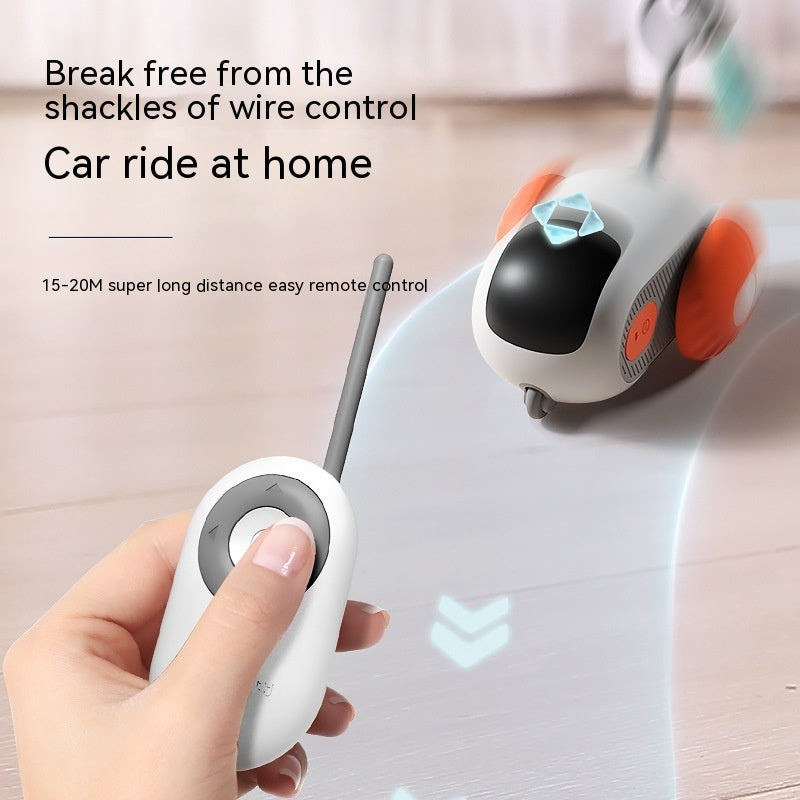 Remote Cat Toy Car – USB Rechargeable, Interactive & Self-Moving Fun