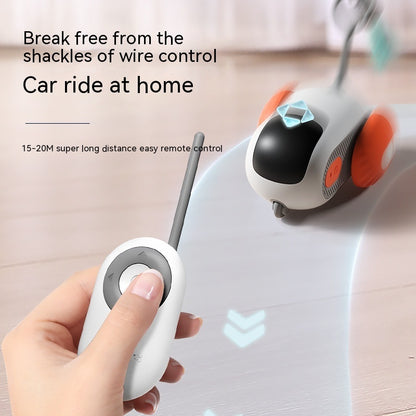 Remote Cat Toy Car – USB Rechargeable, Interactive & Self-Moving Fun