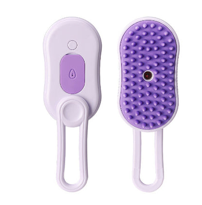 3-in-1 Electric Pet Brush – Spray, Steam & Grooming Comb
