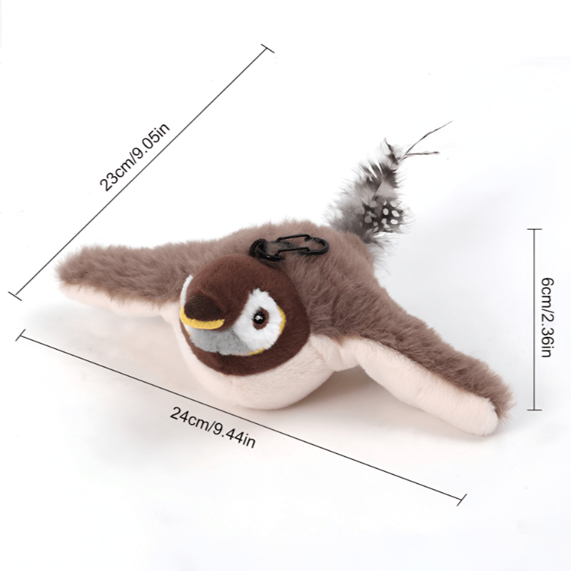 Flapping Kitten Interactive Toy – USB & Catnip - Novusyes