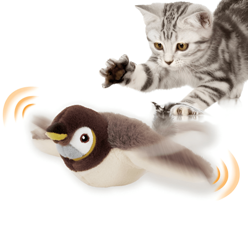 Flapping Kitten Interactive Toy – USB & Catnip - Novusyes