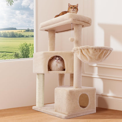 Gardner Pet 41” Heavy Duty Cat Tree for Large Cats – Stable & Space - Saving - Novusyes