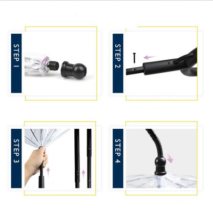 Hot Selling Transparent Pet Supplies Adjustable Pet C Type Umbrella - Novusyes