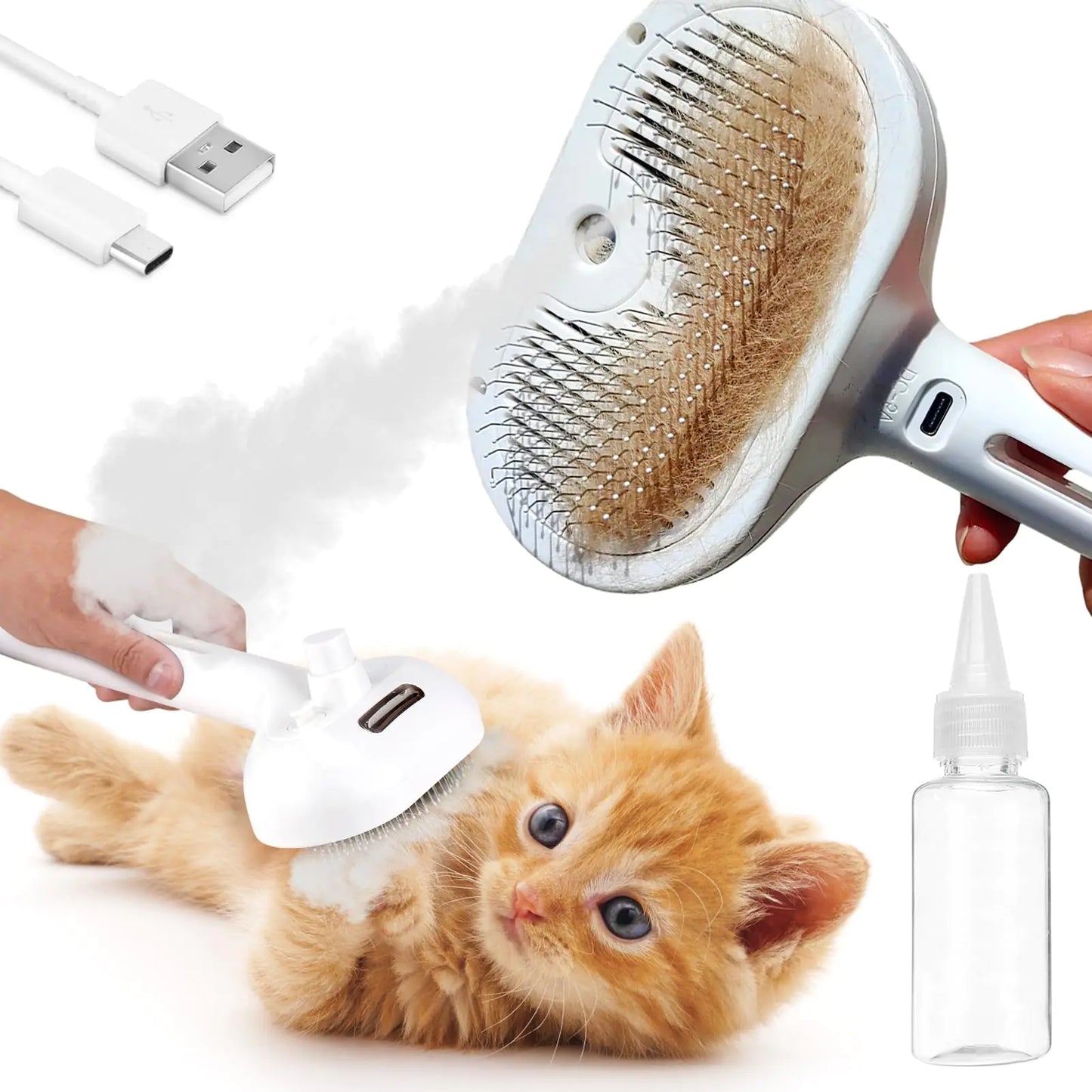 💨 VODOLO™ Steam Grooming Brush – Spa-Like Grooming for Your Pet
