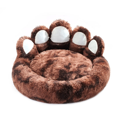 Luxury Plush Bear Paw Cat & Dog Bed - Novusyes