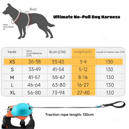 No - Pull Dog Harness – Adjustable & Reflective - Novusyes