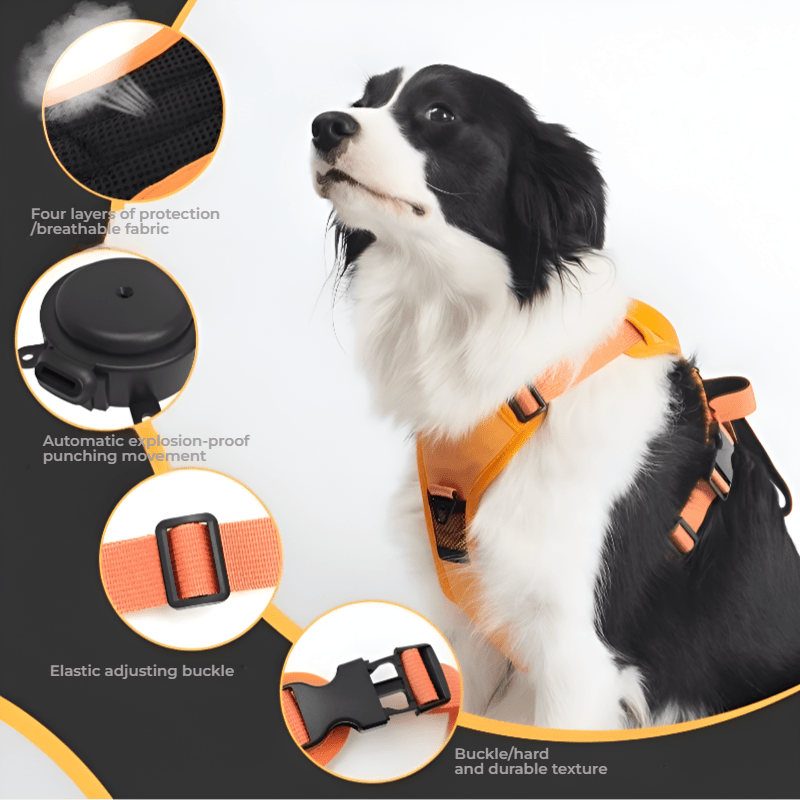 No - Pull Dog Harness – Adjustable & Reflective - Novusyes