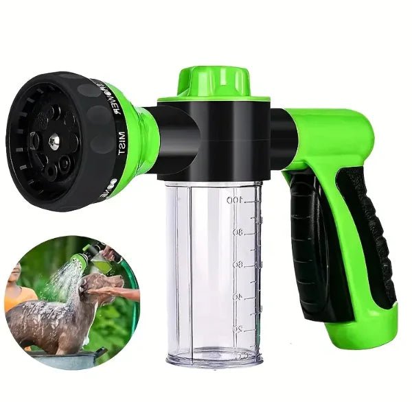 Pet Dog Wash Outdoor, High - Pressure Pet Shower Sprayer Dog Shower Brush And Pet Grooming Comb For Watering Flowers, Car Washing, Pet Bathing - Novusyes