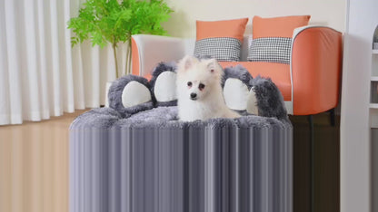 Luxury Plush Bear Paw Cat & Dog Bed