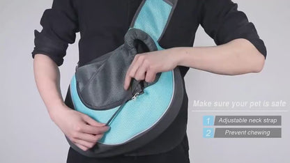 Pet carrier shoulder bag – hands-free dog & cat sling bag