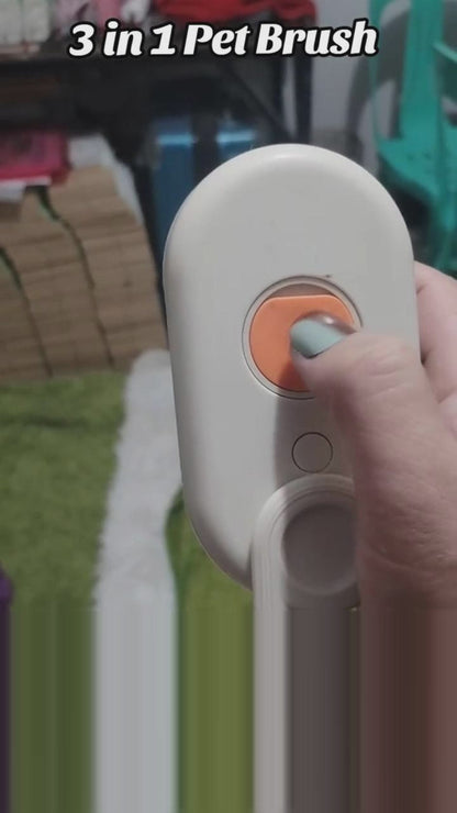 3-in-1 Electric Pet Brush – Spray, Steam & Grooming Comb