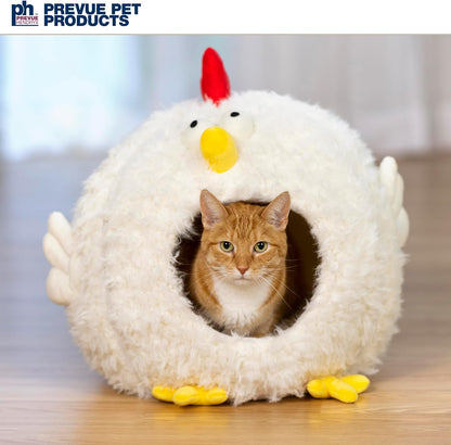Prevue Pet Products Comfy Chicken Cat and Dog Hideaway Bed 7600 - Novusyes