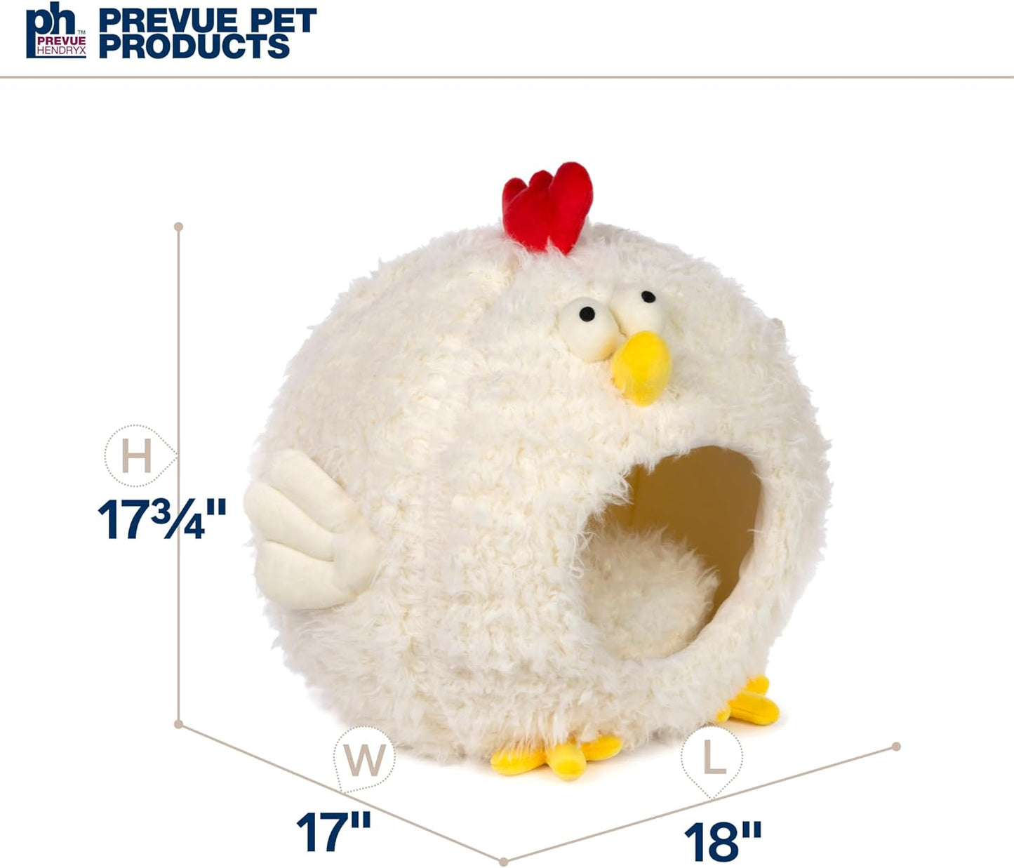 Prevue Pet Products Comfy Chicken Cat and Dog Hideaway Bed 7600 - Novusyes