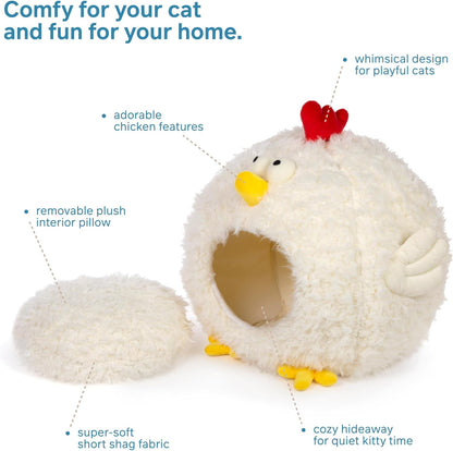 Prevue Pet Products Comfy Chicken Cat and Dog Hideaway Bed 7600 - Novusyes