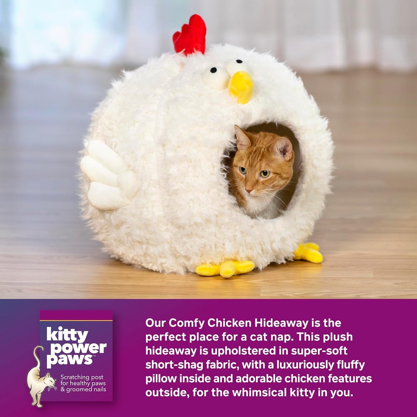 Prevue Pet Products Comfy Chicken Cat and Dog Hideaway Bed 7600 - Novusyes