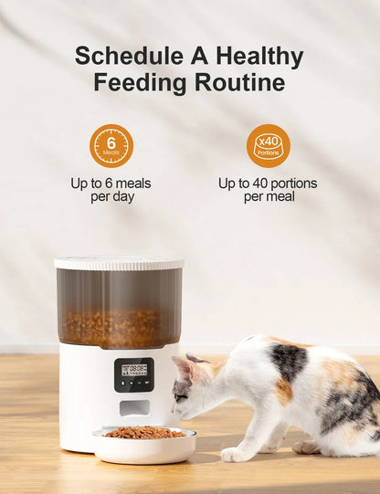 Smart Automatic Pet Feeder – 4L (For Cats & Dogs)