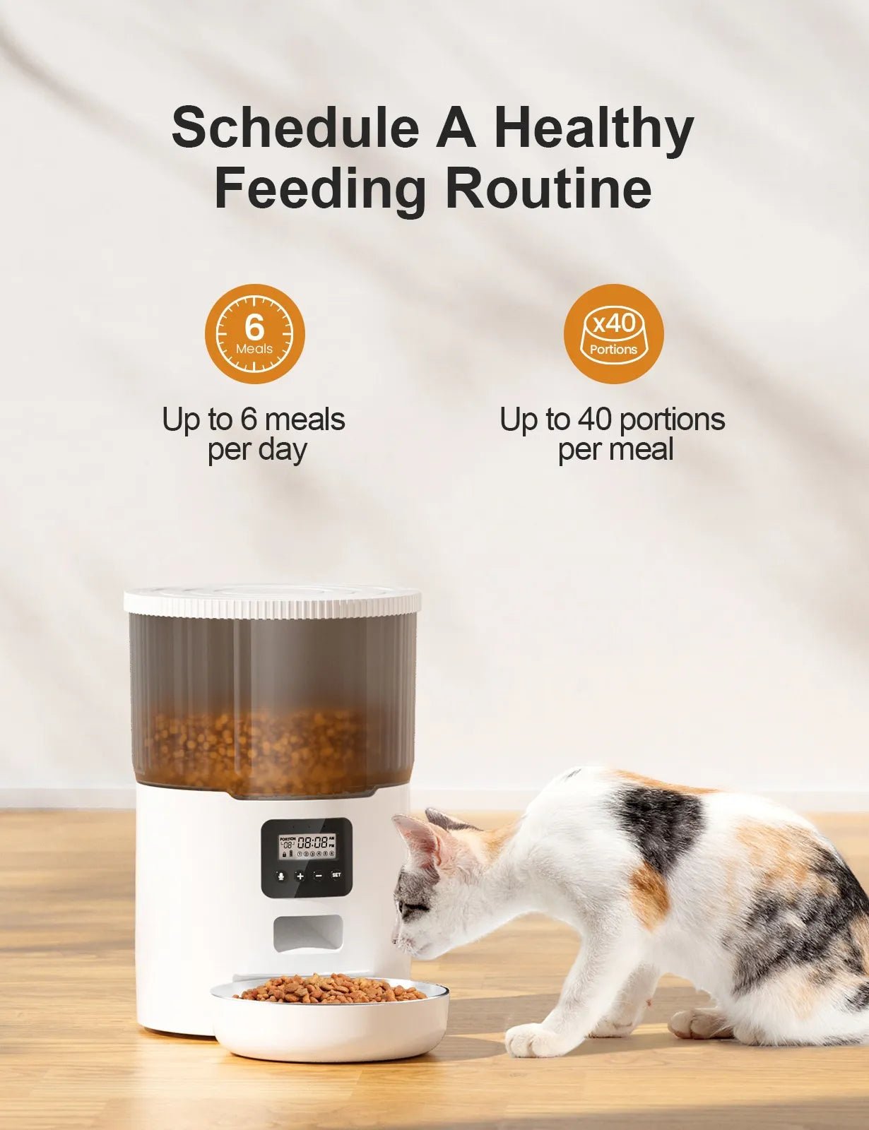 Smart Automatic Pet Feeder – 4L (For Cats & Dogs) - Novusyes