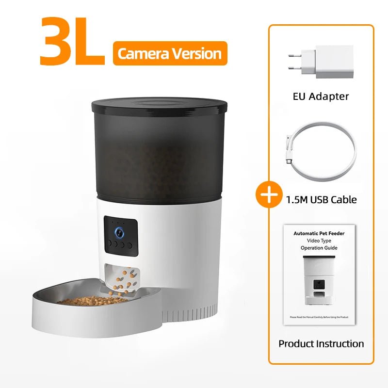 Smart Automatic Pet Feeder with App & Camera – For Cats and Small Dogs - Novusyes