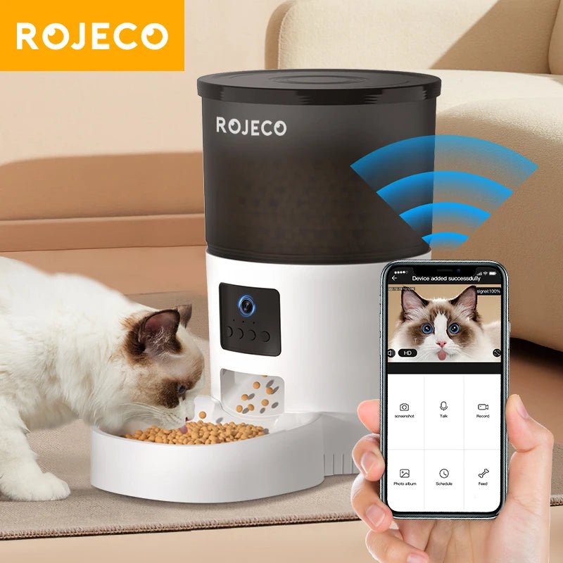 Smart Automatic Pet Feeder with App & Camera – For Cats and Small Dogs - Novusyes