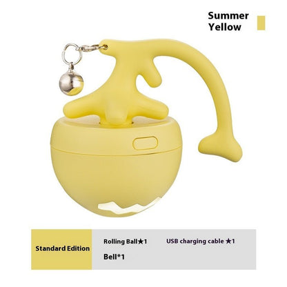 Smart Interactive Cat Toy Ball USB Rechargeable Moving Rolling Ball USB Rechargeable Ball Smart Moving Pets Toy Self - Play Pet Products - Novusyes